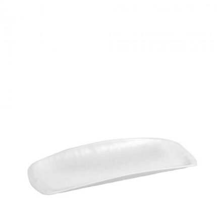 Γόνδολα ορθογώνια λευκή Wavy Matte μελαμίνης 26,5x11εκ
