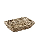 Ψωμιέρα synth. rattan ορθογώνια