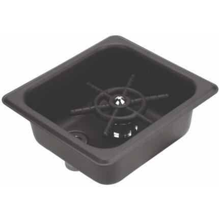 Rinser χωνευτό gn 1/6 Inox μαύρο 16,2x17,6x7cm