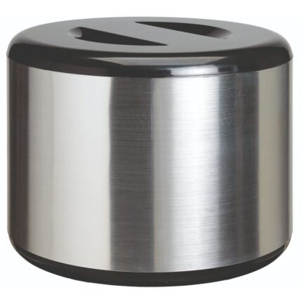 Παγοδιατηρητής στογγυλός ABS ασημί 29x22cm | 10lt