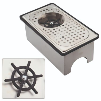 Rinser Inox με σχάρα και βάση 32,5x17,5x12cm