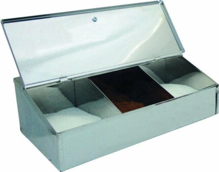 Κουτί καφέ inox 4 θέσεων 33x24x10cm